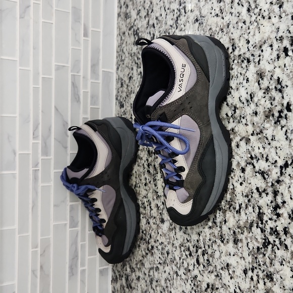 Women's Gray & Black Vasque Ankle Hiking Boots / Trail Running Shoes sz 8.5 - Picture 5 of 6